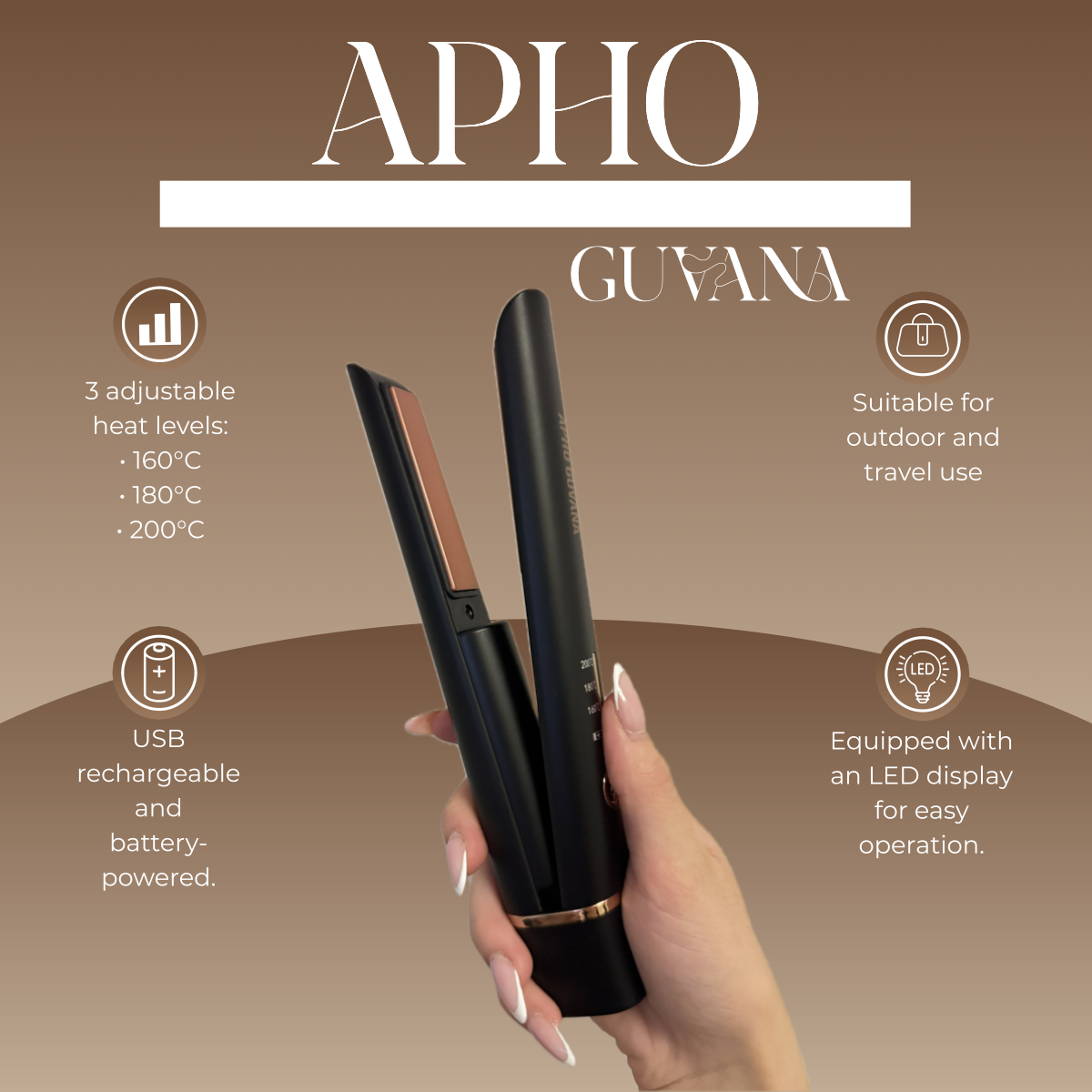 APHO GUVANA Hair Straightener